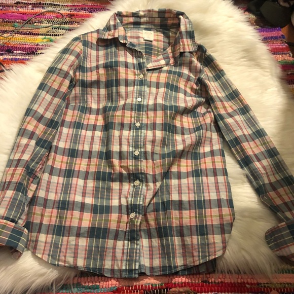 J crew plaid button up shirt - Picture 4 of 7